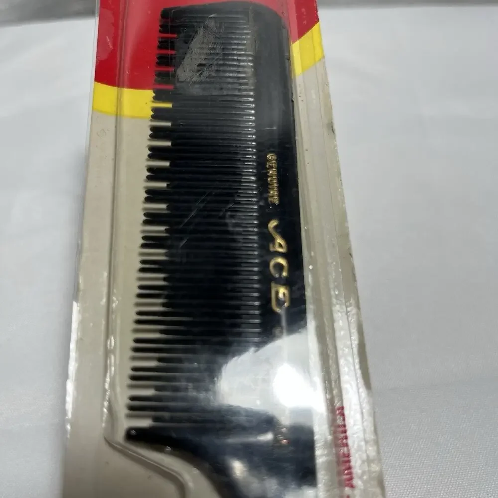 Vintage Ace Hard Rubber Rat Tail Curling Teasing Pick Styling‎ Comb 62206